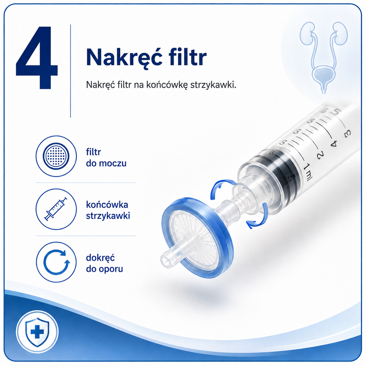 Uromonitor – krok 4: Nakręć filtr