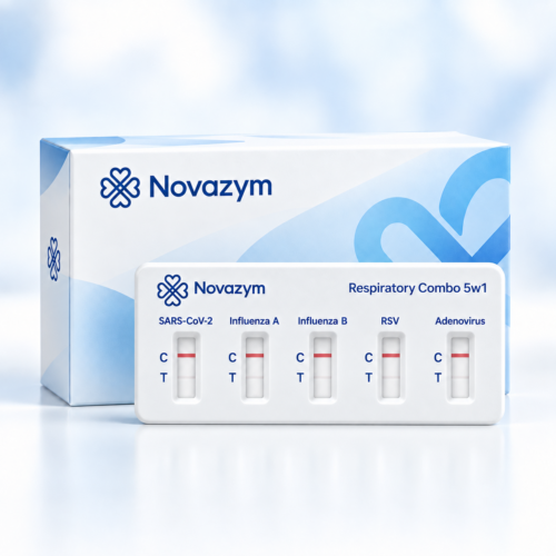Respiratory Combo 5w1 – SARS-CoV-2, Grypa A+B, RSV | Novazym